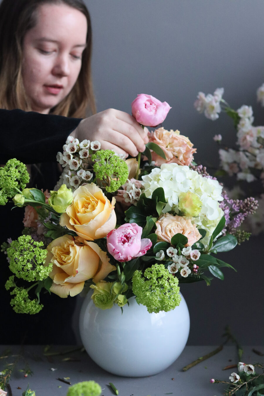 scented floral workshop closeup