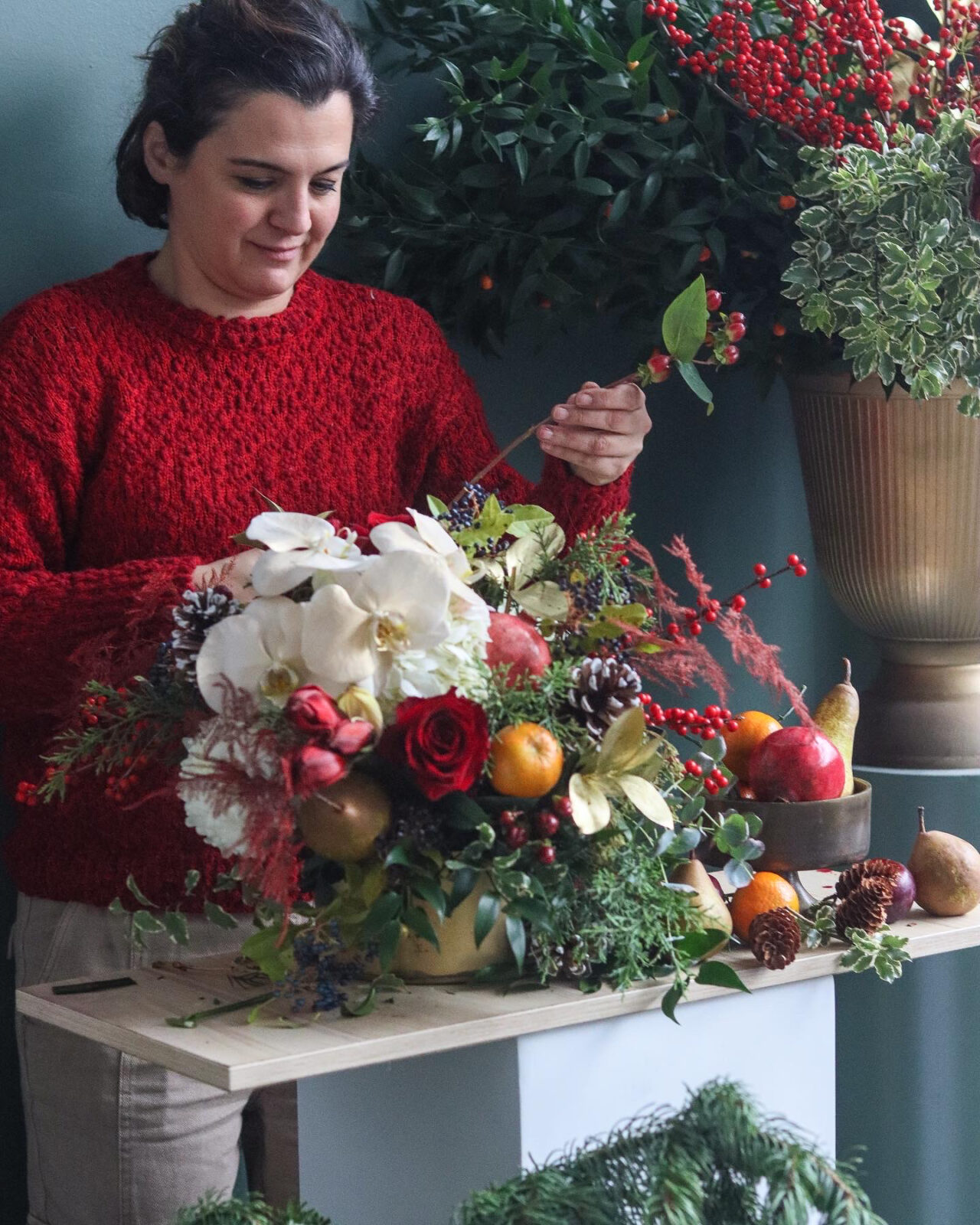 festive centrepeice workshop beauty