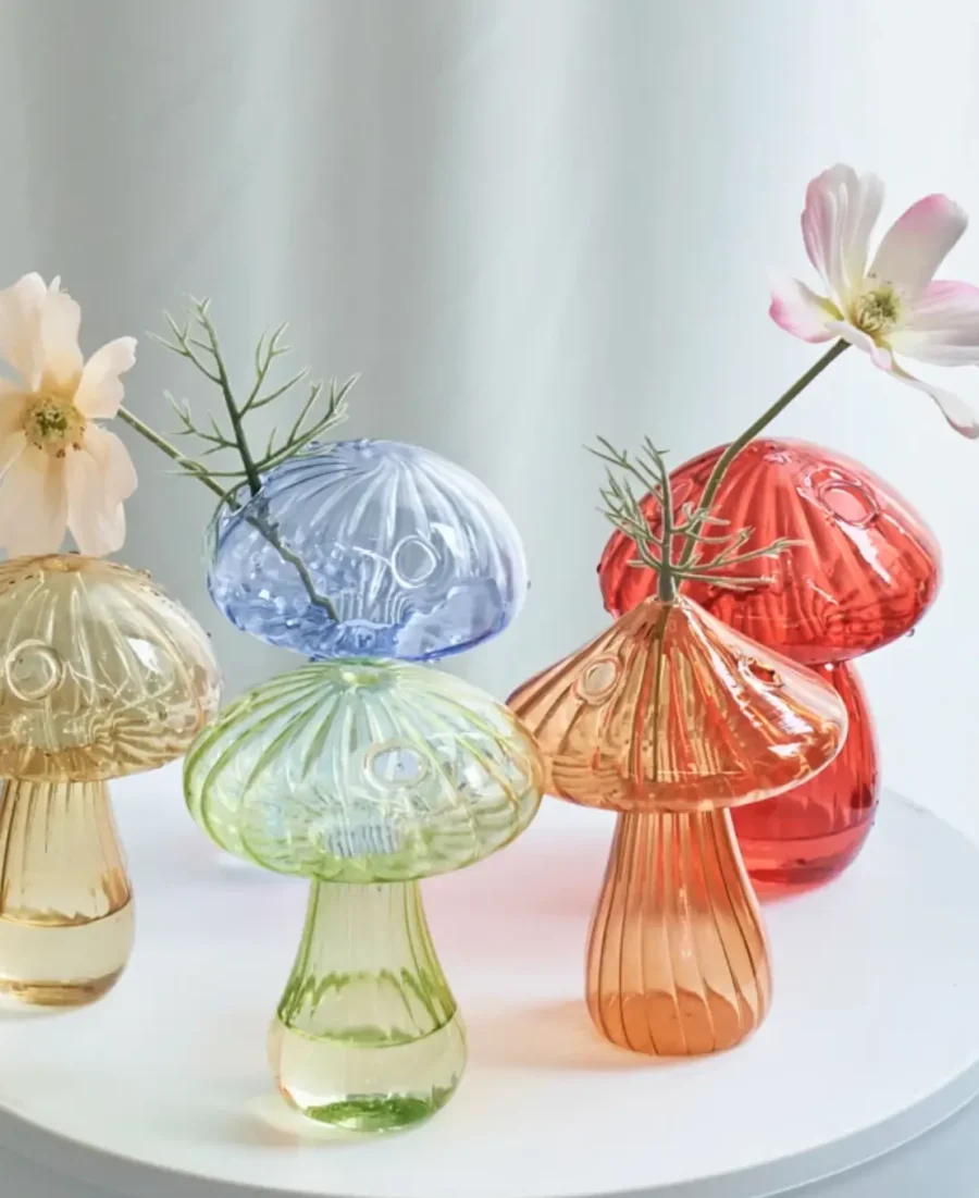 mushroom vase stylized