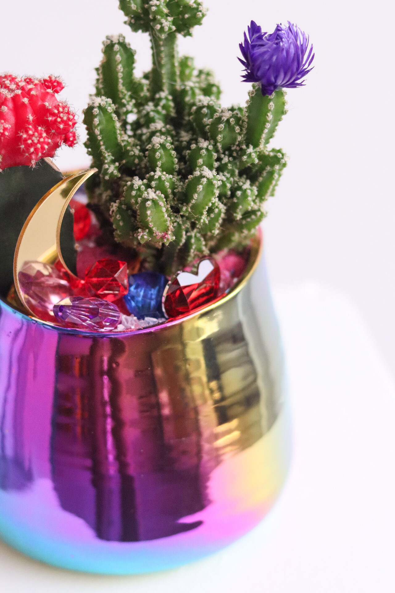 rainbow moon large closeup